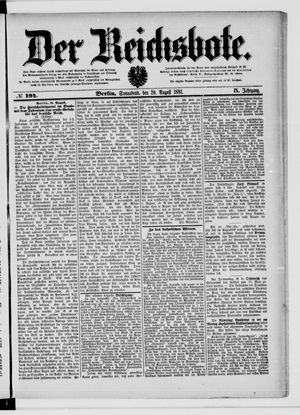 Der Reichsbote vom 20.08.1881