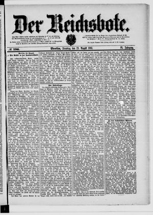 Der Reichsbote on Aug 23, 1881