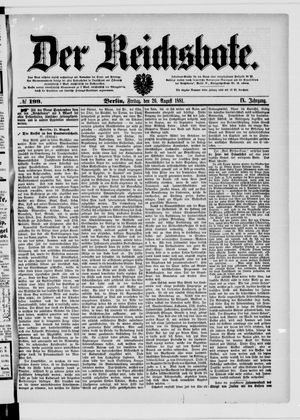 Der Reichsbote vom 26.08.1881