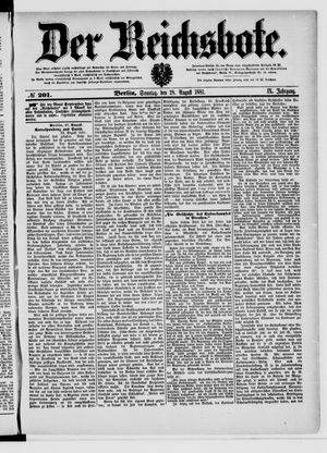 Der Reichsbote vom 28.08.1881