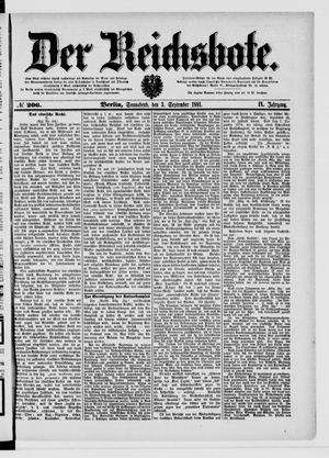 Der Reichsbote vom 03.09.1881