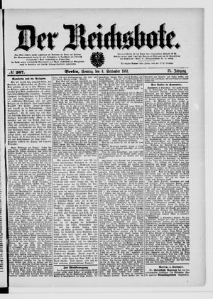 Der Reichsbote vom 04.09.1881