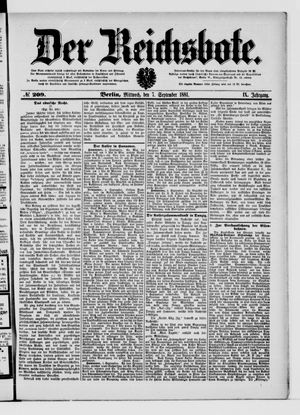 Der Reichsbote vom 07.09.1881