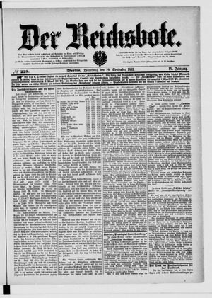 Der Reichsbote vom 29.09.1881