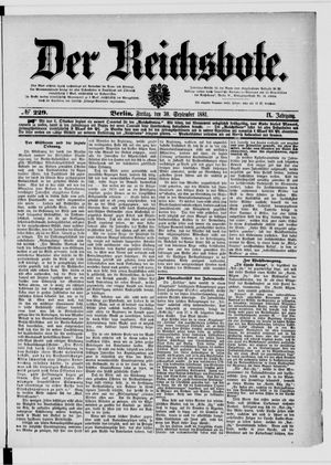 Der Reichsbote vom 30.09.1881