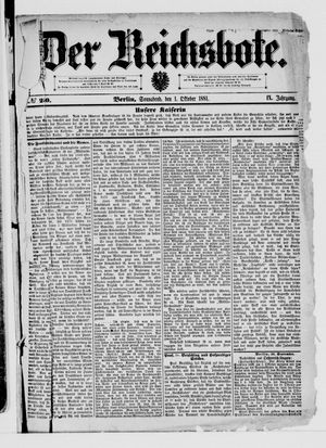 Der Reichsbote vom 01.10.1881