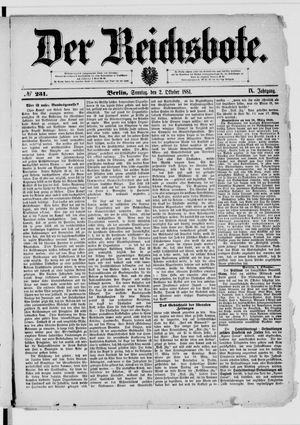 Der Reichsbote vom 02.10.1881