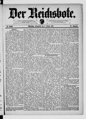 Der Reichsbote on Oct 8, 1881