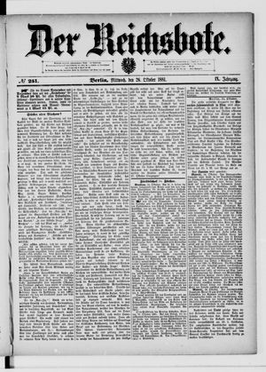 Der Reichsbote vom 26.10.1881