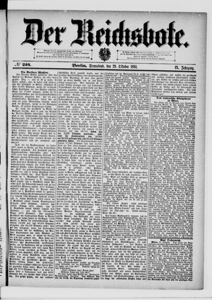 Der Reichsbote vom 29.10.1881