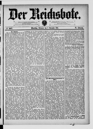 Der Reichsbote vom 02.11.1881