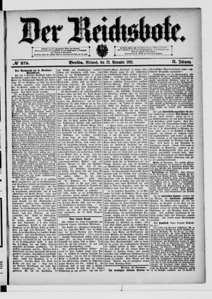 Der Reichsbote on Nov 23, 1881