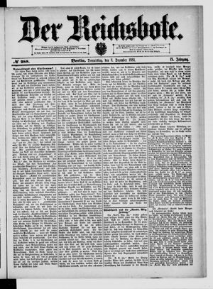 Der Reichsbote vom 08.12.1881