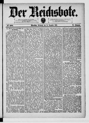 Der Reichsbote vom 14.12.1881