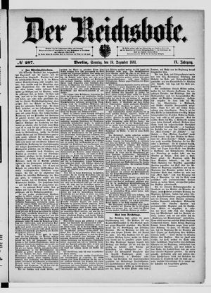 Der Reichsbote vom 18.12.1881