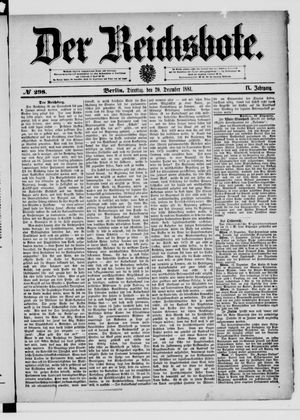 Der Reichsbote vom 20.12.1881