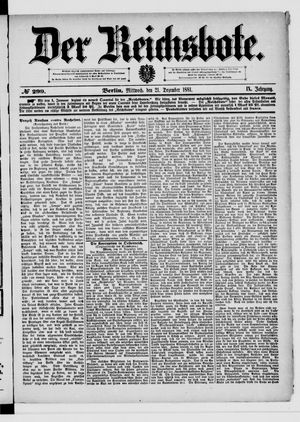 Der Reichsbote on Dec 21, 1881