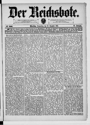 Der Reichsbote on Dec 22, 1881