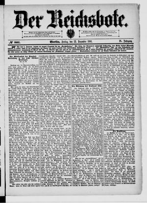 Der Reichsbote on Dec 23, 1881