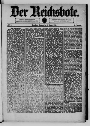 Der Reichsbote vom 01.01.1882