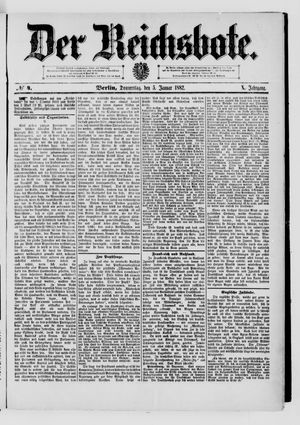 Der Reichsbote vom 05.01.1882