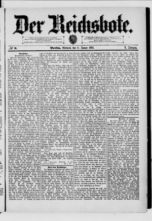 Der Reichsbote vom 11.01.1882