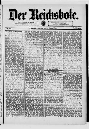 Der Reichsbote vom 12.01.1882