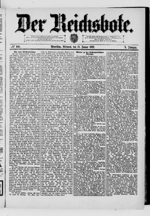 Der Reichsbote vom 18.01.1882