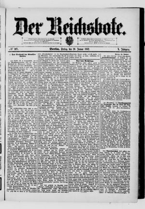 Der Reichsbote vom 20.01.1882