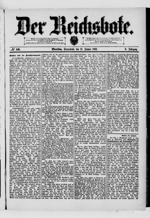 Der Reichsbote on Jan 21, 1882