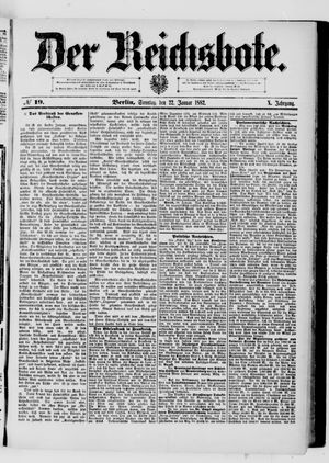Der Reichsbote vom 22.01.1882