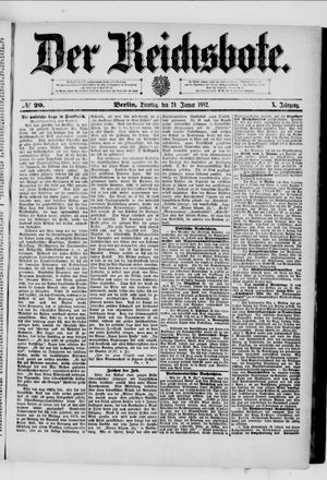 Der Reichsbote vom 24.01.1882