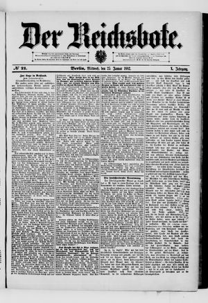 Der Reichsbote vom 25.01.1882