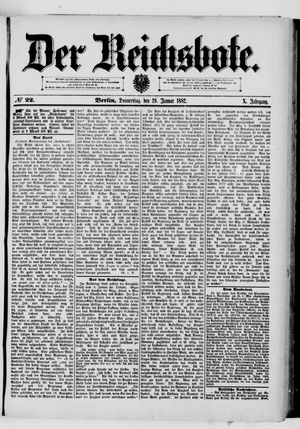 Der Reichsbote on Jan 26, 1882