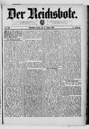 Der Reichsbote vom 27.01.1882