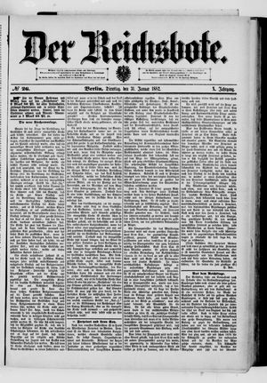 Der Reichsbote on Jan 31, 1882
