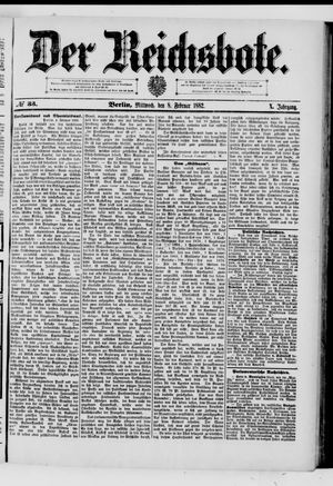 Der Reichsbote on Feb 8, 1882