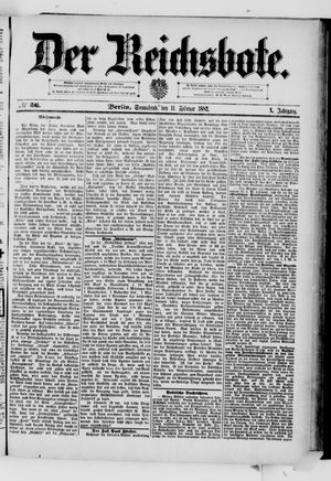 Der Reichsbote on Feb 11, 1882