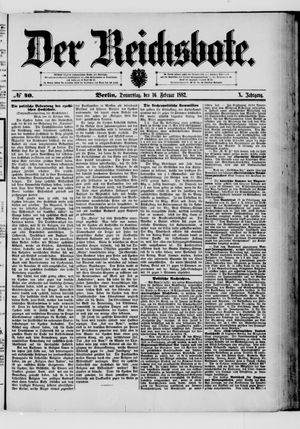 Der Reichsbote on Feb 16, 1882