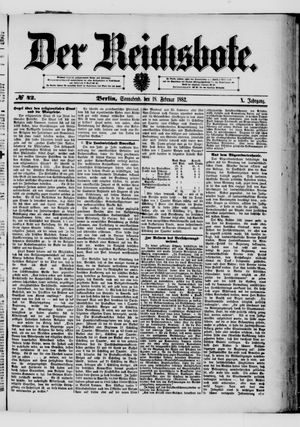 Der Reichsbote vom 18.02.1882