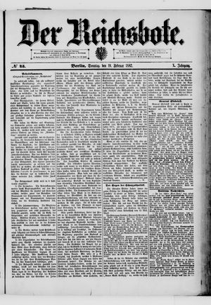 Der Reichsbote vom 19.02.1882
