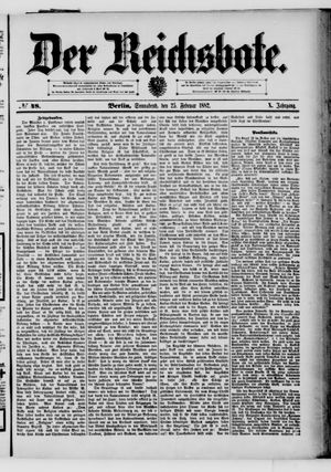 Der Reichsbote vom 25.02.1882