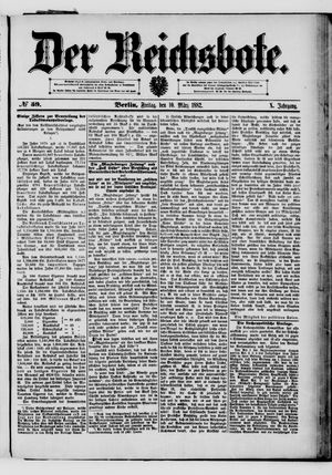 Der Reichsbote vom 10.03.1882
