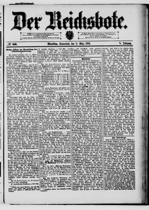 Der Reichsbote on Mar 11, 1882
