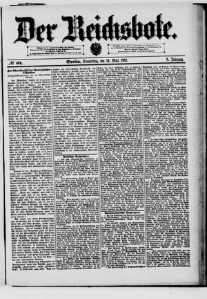 Der Reichsbote vom 16.03.1882