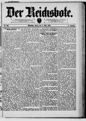 Der Reichsbote vom 17.03.1882