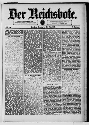 Der Reichsbote on Mar 26, 1882