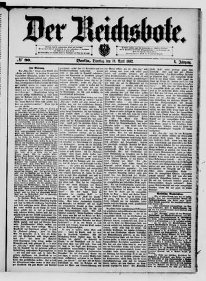 Der Reichsbote vom 18.04.1882