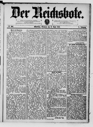 Der Reichsbote on Apr 19, 1882
