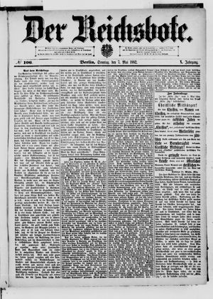 Der Reichsbote on May 7, 1882
